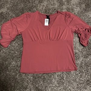 Torrid bubble sleeve 3/4 length shirt